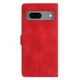 thumbnail image 2 of TECH CIRCLE for Google Pixel 8 ,Google Pixel 8 Wallet Case with Wristband Slim Shockproof PU Leather Embossed Pattern Folding Stand Card Slots for Google Pixel 8 6.2" 2023,Red, 2 of 11