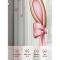 thumbnail image 5 of Easter Sheer Curtains 108 Inch Length 2 Panels Set, Spring Rabbit Ear Colorful Eggs Love Flowers Voile Window Treatment Semi Sheer Long Curtains Drapes for Bedroom/Living Room/Kitchen 52"x108"x2, 5 of 7