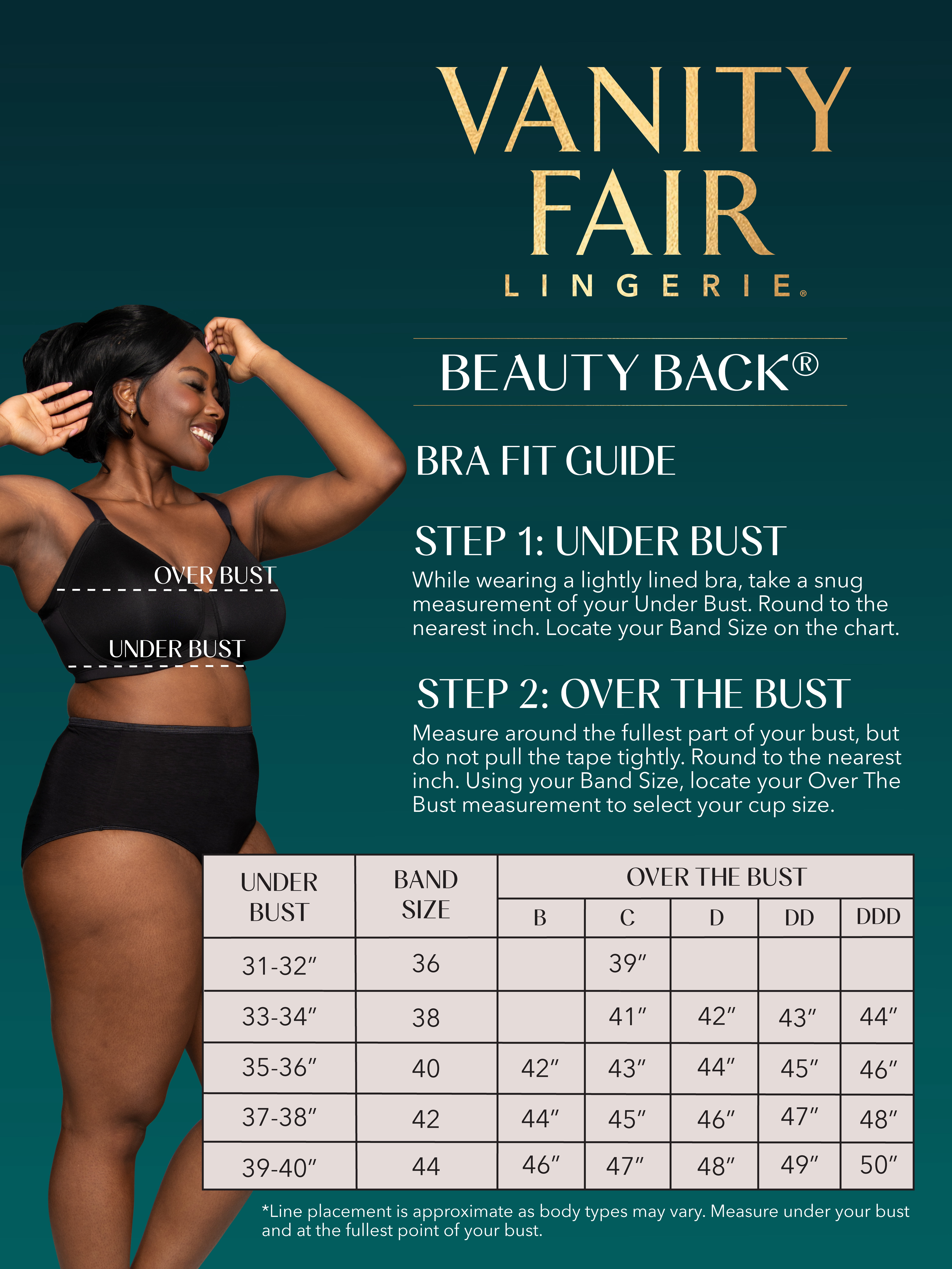 Vanity Fair Lingerie Women's Beauty Back Wireless Bra with Extended Side and Back Smoothing, Style 71267