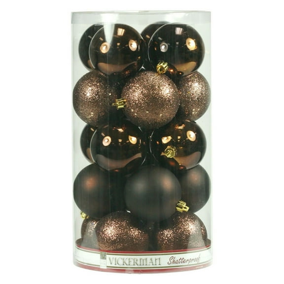 Vickerman 6 in. 4 Finish Ball Ornament - Set of 4