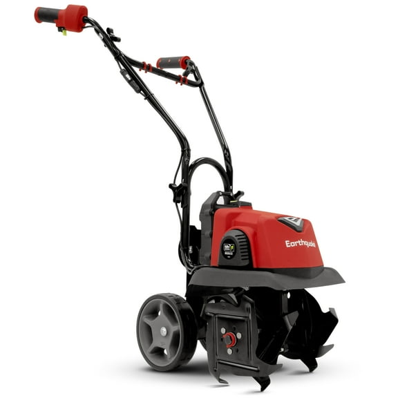 Earthquake 60V Cultivator with 4Ah Battery and Charger Included, Variable Speed Trigger, Adjustable Transport Wheels, Overhand Handlebars, U.S. Based Customer Support, Model: 46091