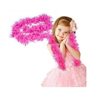 Pink Feather Boa - Dress Up Toy or Accessory For Costume Parties, Halloween - One Sizs Fits All, Kids and Adults - 76" Long X 6.5" Wide - By Dazzling Toys
