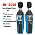 thumbnail image 2 of Noise Decibel Meter, Sound Level Meter 30~130dB Decibels Noise Measuring Max Value Data Hold A/C Weighting Fast/Slow Adjustable Noise Meter
--------
with Fast Response Speed, 2 of 6