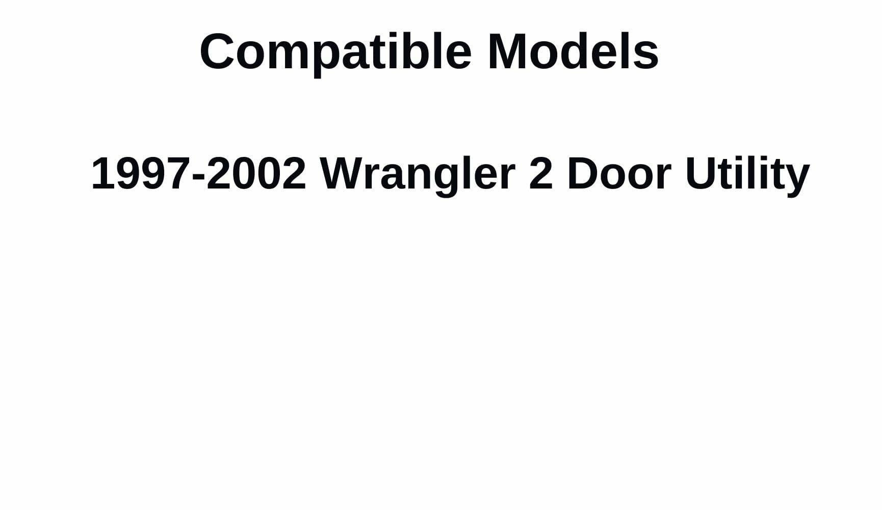 Privacy Heated Rear Back Window Back Glass Compatible with Jeep Wrangler 1997-2002 2-Door Models