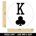 thumbnail image 2 of King of Clubs Card Suit Self-Inking Rubber Stamp Ink Stamper - Brown Ink - Mini 1/2 Inch, 2 of 7