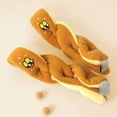 thumbnail image 2 of PEACNNG Cute New Pet Plush Toys Fritters Interactive Dog Soft Long Bread Baguette Hidden Food Sniffing Sound Vocal Plush Toy Molars Teeth Pet Supplies, 2 of 5