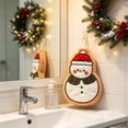 thumbnail image 5 of PONPRNGY 1Pc Hand Towels Christmas Embroidered Decor Quick-Dry Dish Towels Decorative Bathroom Kitchen Towels for Drying, Cleaning, Cooking, Holiday Towels Gift, 5 of 8