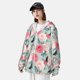 thumbnail image 3 of Balery Roses and Butterflies Sudadera ligera de manga larga con capucha y protección solar UPF 50+ para hombre y mujer, ideal para pesca y running-Small, 3 of 7