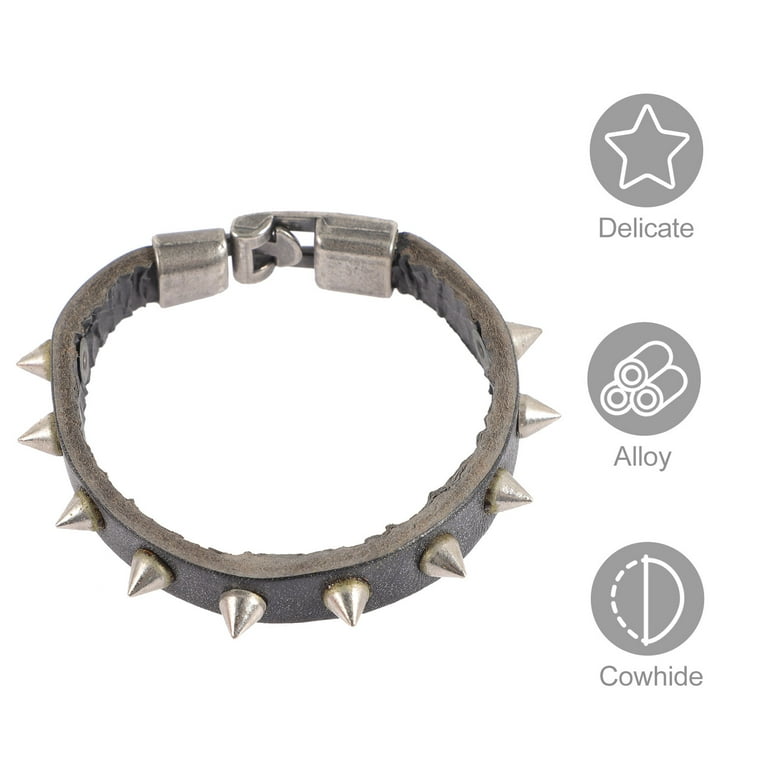 Cowhide Metal Cuff Cowhide Metal Cuff