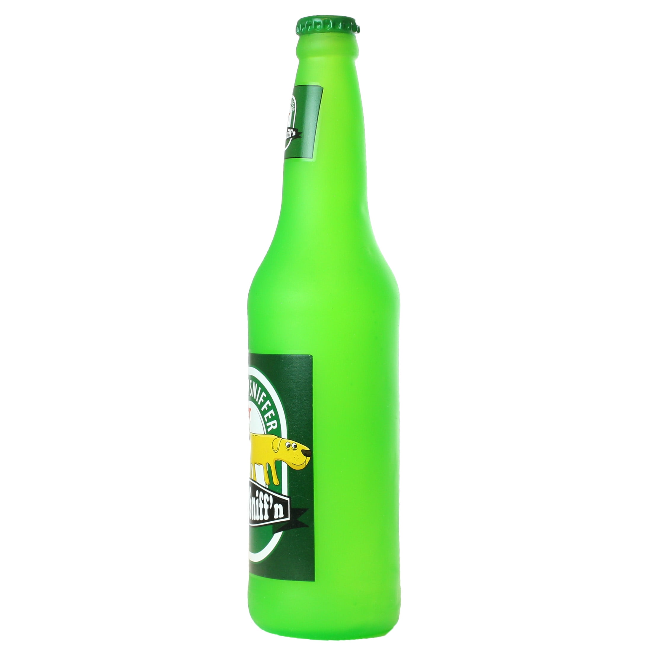 Silly Squeakers Beer Bottle Heinie Sniffn Durable Squeaky Vinyl 2-Pack Dog Toy