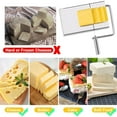 Stainless Steel Cheese Slicer with 8 Wire Cheese for Block Cheese