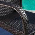 thumbnail image 2 of Luna Outdoor 3 Piece Square 26 Inch Wicker Bar Set, Multibrown, 2 of 6