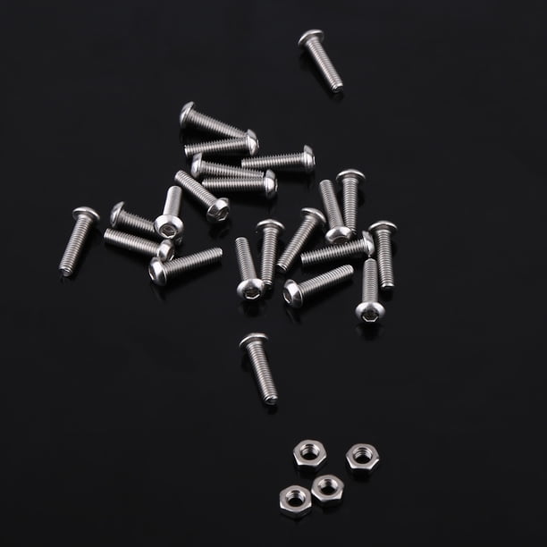 Kit Surtido De Tornillos Hexagonales ANGGREK acero inoxidable M3 300 Piezas con Tuercas Resistente A La Corrosión