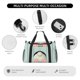 thumbnail image 4 of Easygdp White Bunny Bottom And Easter Eggs Bolsa de Gimnasio, Bolsa de Viaje Duffel, Bolsa de Fin de Semana con Compartimentos, Bolsa de Mano para Noche, 4 of 7