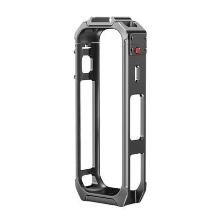 Aluminum Alloy Camera Cage for Insta360 X5 Magnetic Quick Release Rabbit Cage with Dual Cold Shoe Mounts