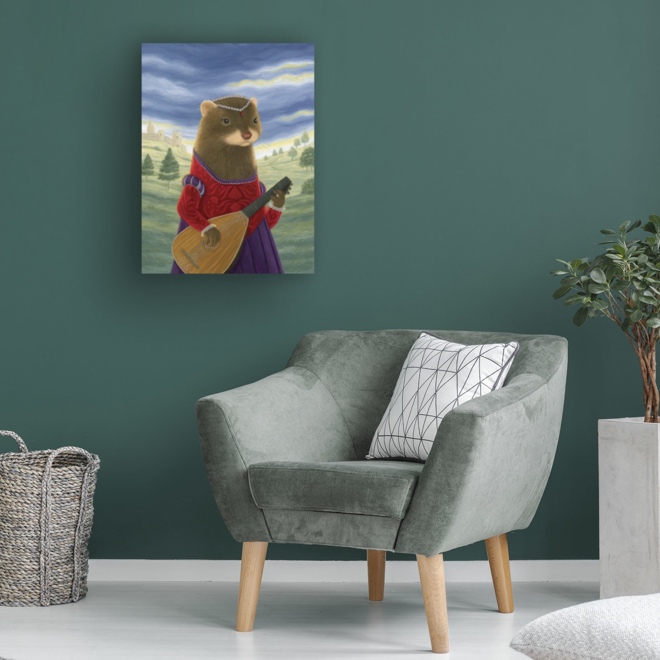 Canvas Wall Art - Gina Matarazzo 'Lady Mirabella of Piccolofazzio' Wall Art for Living Room, Bedroom, or Office Décor by Trademark Fine Art - 24 x 32 Inches