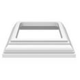 thumbnail image 1 of Barrette Outdoor Living 9020587 4 x 4 Po Garniture Base Héritage&44; Blanc, 1 of 1