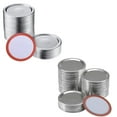 thumbnail image 2 of 200 Pcs Mouth 70MM/86 MM Mason Jar Canning Lids, Reusable Leak Proof Split-Type Silver Lids with Silicone Seals Rings, 2 of 10