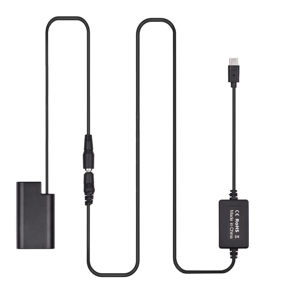 PD USB Type-C Cable to DMW-DCC16 Dummy Battery DC Coupler DMW-BLJ31 Replacement for Panasonic LUMIX