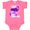Hot Pink, variant on Inktastic I Wear Purple for My Great Grandma Pancreatic Cancer Awareness Boys or Girls Baby Bodysuit