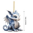 Christmas Dragon Baby Acrylic Christmas Hanging Ornament Christmas
