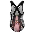 thumbnail image 2 of Kamado Nezuko Swimwear Kids' One-Piece Swimsuit Quick-Dry Cute Printed Girls' Swimwear Bathing Suit for Beach & Pool 6-7Y(110cm), 2 of 8