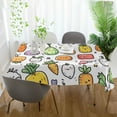 thumbnail image 3 of Yayeee Tablecloths 54" x 54" Rectangle Wrinkle Resistant Party Table Cover, Cute Vegetables, 3 of 8
