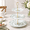 Green and White-Chinoiserie, variant on Orange Pumpkin 3 Tier Ceramic Dessert Stand Fall Harvest Serving Tray