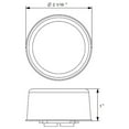 thumbnail image 3 of United Pacific  2 Inch Round Clearance Marker Light - Red LED / Clear Lens, 3 of 3