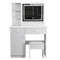 thumbnail image 6 of Fashion Vanity Desk with Mirror and Lights for Makeup, Vanity Mirror with Lights and Table Set, 6 of 6