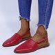 thumbnail image 1 of Sandalias planas con hebilla trasera caladas en punta informales de color sólido para mujer a la moda Wmkox8yii shjk5526, 1 of 9