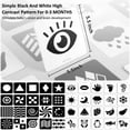 thumbnail image 5 of Baby Flash Cards Black and White for Newborn Brain Development High Contrast Toys Visual Stimulation Learning Activity Cards 20 PCs 40 Pages, 5 of 7