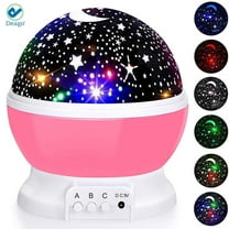 Deago Night Light Projector for Bedroom Multifunctional Star Projector Lamp for Kids Decorating Birthdays Christmas Parties and Home Detor (Pink)