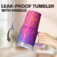thumbnail image 5 of Leak Proof Lid and Straw 20oz Tumbler with Handle, Geometric Stainless Steel Insulated Double Wall Travel Cup, 5 of 5