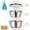 M, variant on Mixing Bowl Set Mixing Bowls Set Colander Set Strainer Bowl Set Kitchen Prep Bowls Set Food Prep Bowls Mixing Bowl Colander Combo Multifunctional Kitchen Bowls Set with Drainage Shding Function