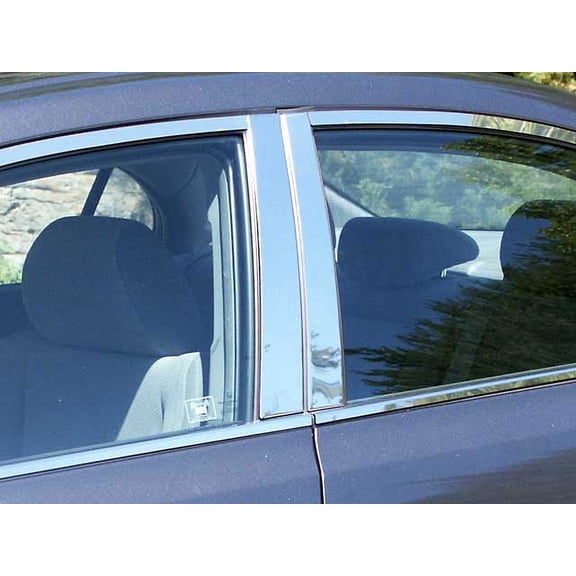 Stainless Steel Pillar Trim 4Pc Fits 2006-2011 Honda Civic PP26214 QAA
