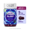 OLLY Extra Strength Sleep Gummy Supplement, 5mg Melatonin, Sleep Support, Blackberry Flavor, 90 Count