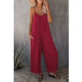 thumbnail image 3 of Mono de tirantes estilo europeo y americano para mujer, mono informal de verano con bolsillos y color liso, 3 of 6