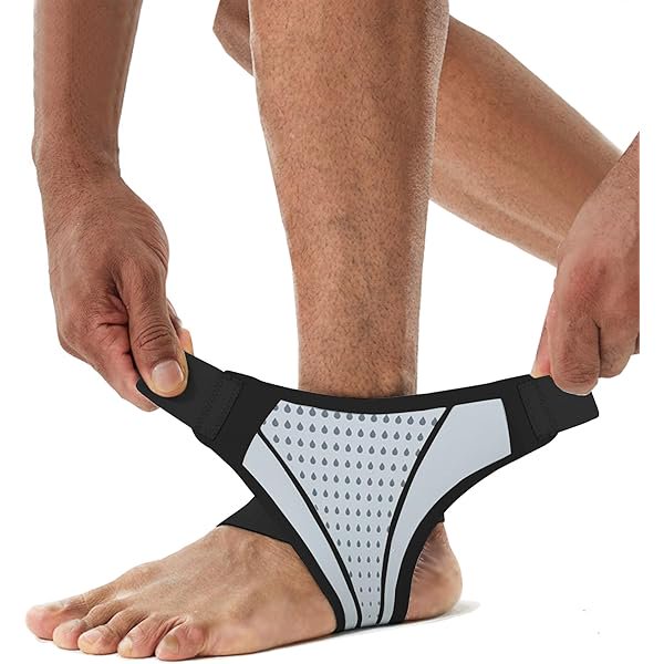 wonima44 Ankle Brace for Men and Women(1 Pair),Adjustable Ankle Support Compression Sleeve, Breathable Foot Brace Sleeve for Sprain, Arthritis, Plantar Fasciitis, Achilles tendon,Pain Relief, Running