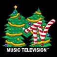 thumbnail image 2 of Men's MTV Christmas Tree Logo  Graphic T-Shirt, 2 of 5