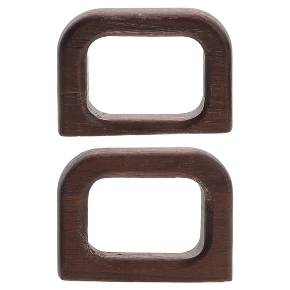 Hemobllo 2-Pack Walnut Wood Coffee Cup Handles Ergonomic Grip for Glass Cups, Coffee Color Accessories