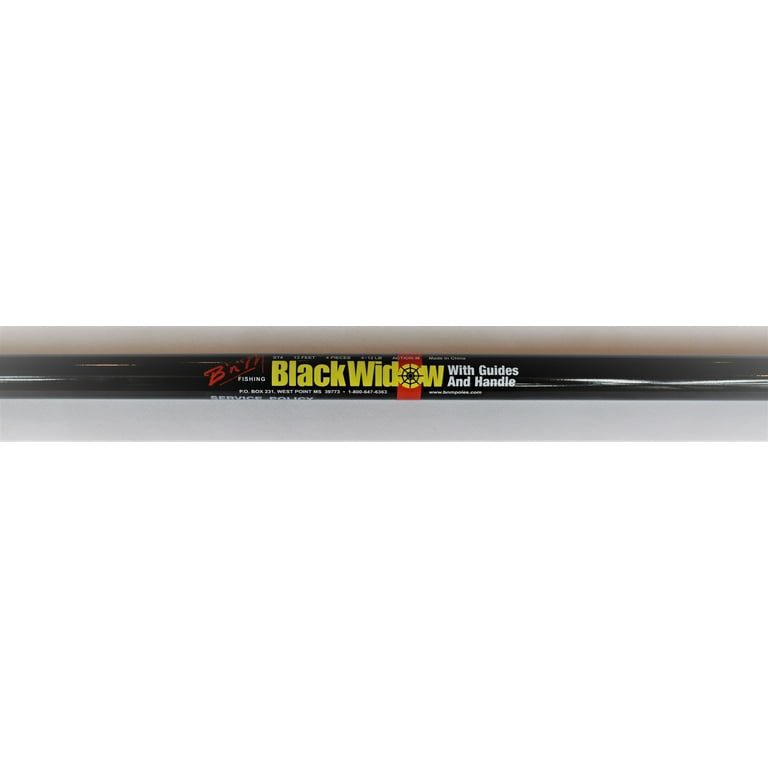 13 ft. Black Widow Fishing Rod with Guides and Reel Seat from B'n'M Pole  Company 