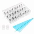 thumbnail image 2 of CIRCLE- Cake Decorating Kit Set Tools Bags Russian Piping Tips Pastry Icing Bags Nozzles, 2 of 5