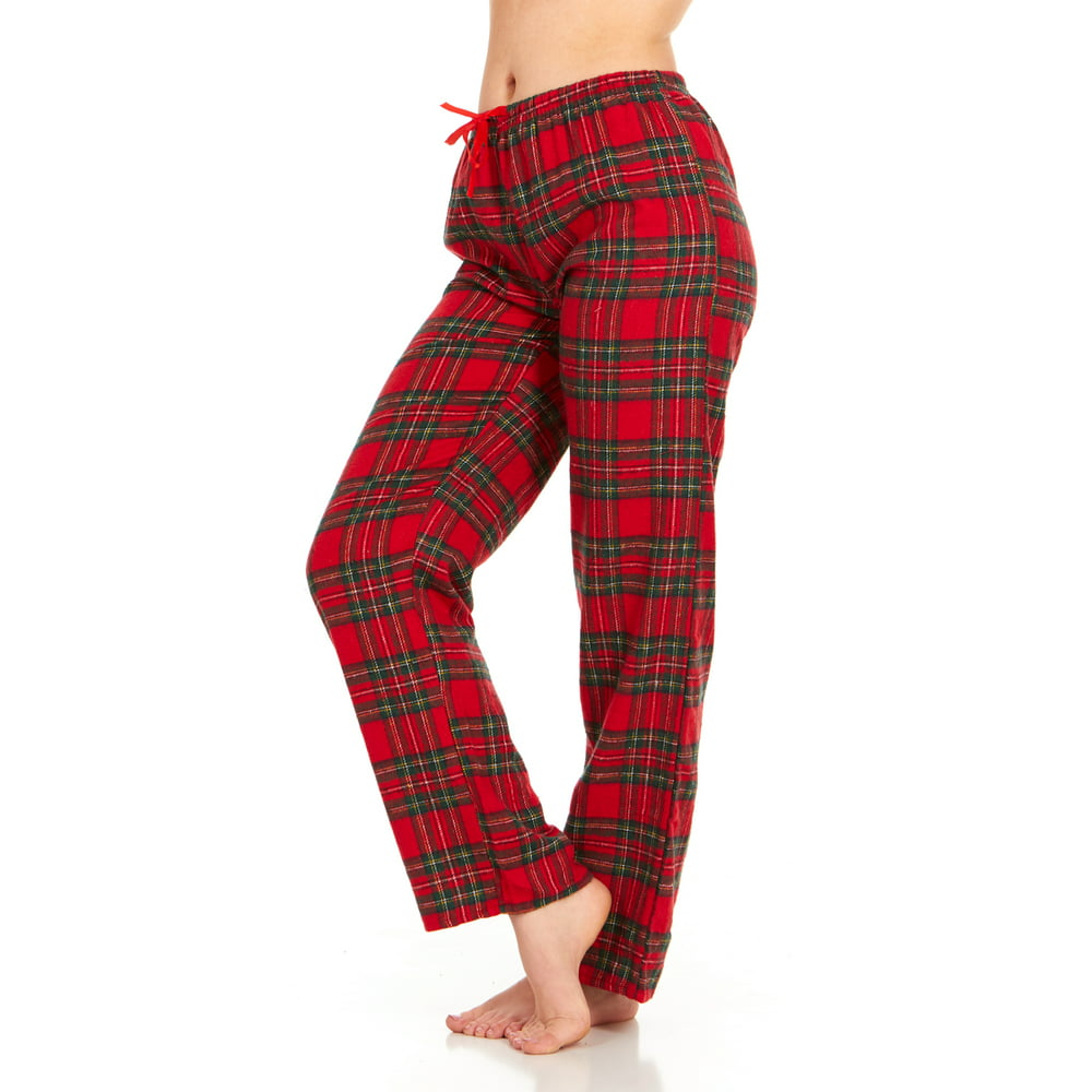 Daresay - Womens Flannel Pajama Pants, Long Novelty Cotton Pj Bottoms ...