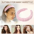thumbnail image 7 of Unique Bargains Fluffy Fuzzy Headband Solid Color Hair Band for Women Soft Lambswool Hairband Pink, 7 of 7