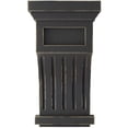 thumbnail image 2 of Ekena Millwork 7"W x 7 1/2"D x 13"H Fluted Wood Vintage Decor Corbel, Black, 2 of 6