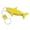 Yellow, variant on Bright Color Fish Shape Floating Keychain Prevents Key Loss In Water Great For Rafting And Boating Water Activity