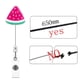 thumbnail image 2 of 10 pieces of acrylic badge with retractable clip, student gift, retractable badge holder, badge holder, 2 of 5
