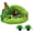 Green-5.7 X 5.3 X 3.3 Inches, variant on Fish Tank Hobbit Decorations,Resin Small Fish Cave Hideout House,Aquarium Decor Hide Hole Shelter Castle Ornaments Mini Garden Decorating Accessories
