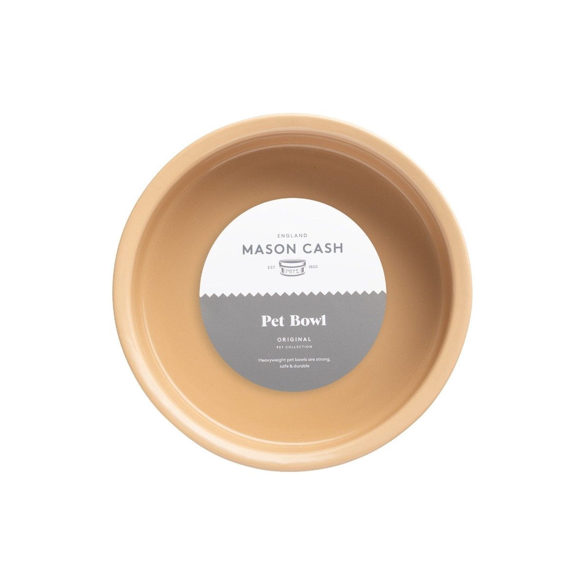 Mason Cash Cane Lettered Dog Bowl | 7.87"